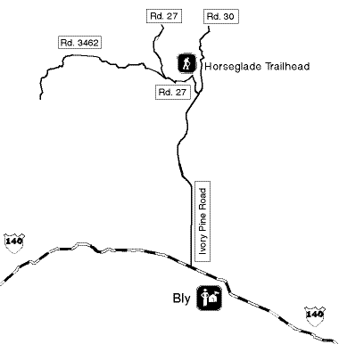 Trailhead vicinity map