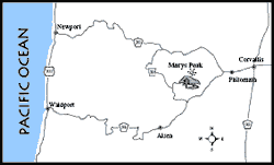 Marys Peak Vicinity Map