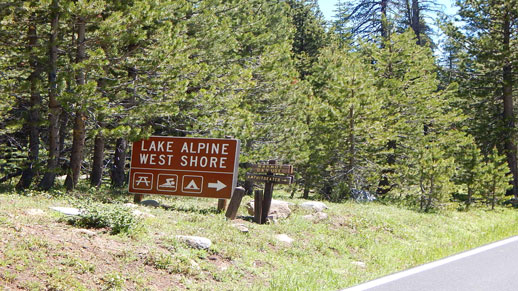 Lake Alpine Entrance