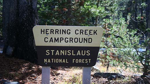 Herring Creek Campground Sign