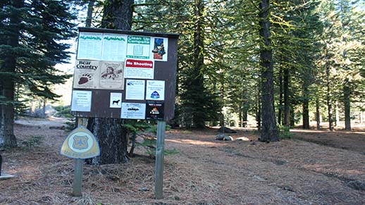 Mill Creek Campground Information Board