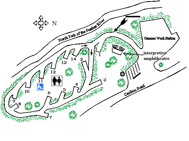 Map of Gansner Campground