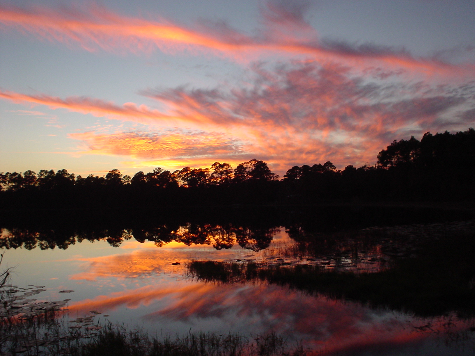 Sunset at Lake Shore Group Camp