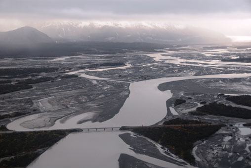 A view of the Delta and bridge 339 on the Copper River