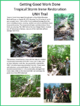 UNH Trail Restoration project document link
