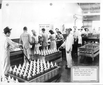 Joliet Arsenal - stenciling shells.jpg Joliet Arsenal: stenciling shells