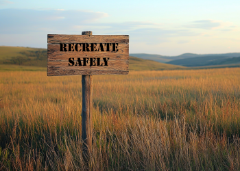 Recreate Safely Sign in prairie Grassland