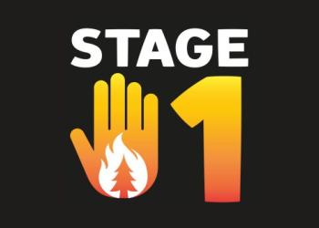 hand signaling to stop - don't use fire in the forest