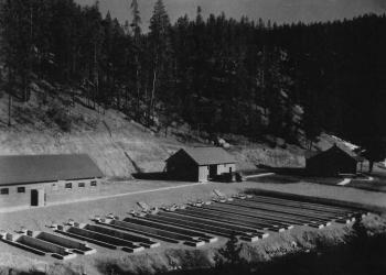 Warm River Hatchery Raceways, ca. 1939-1940