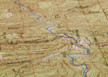 screenshot of a topographic map