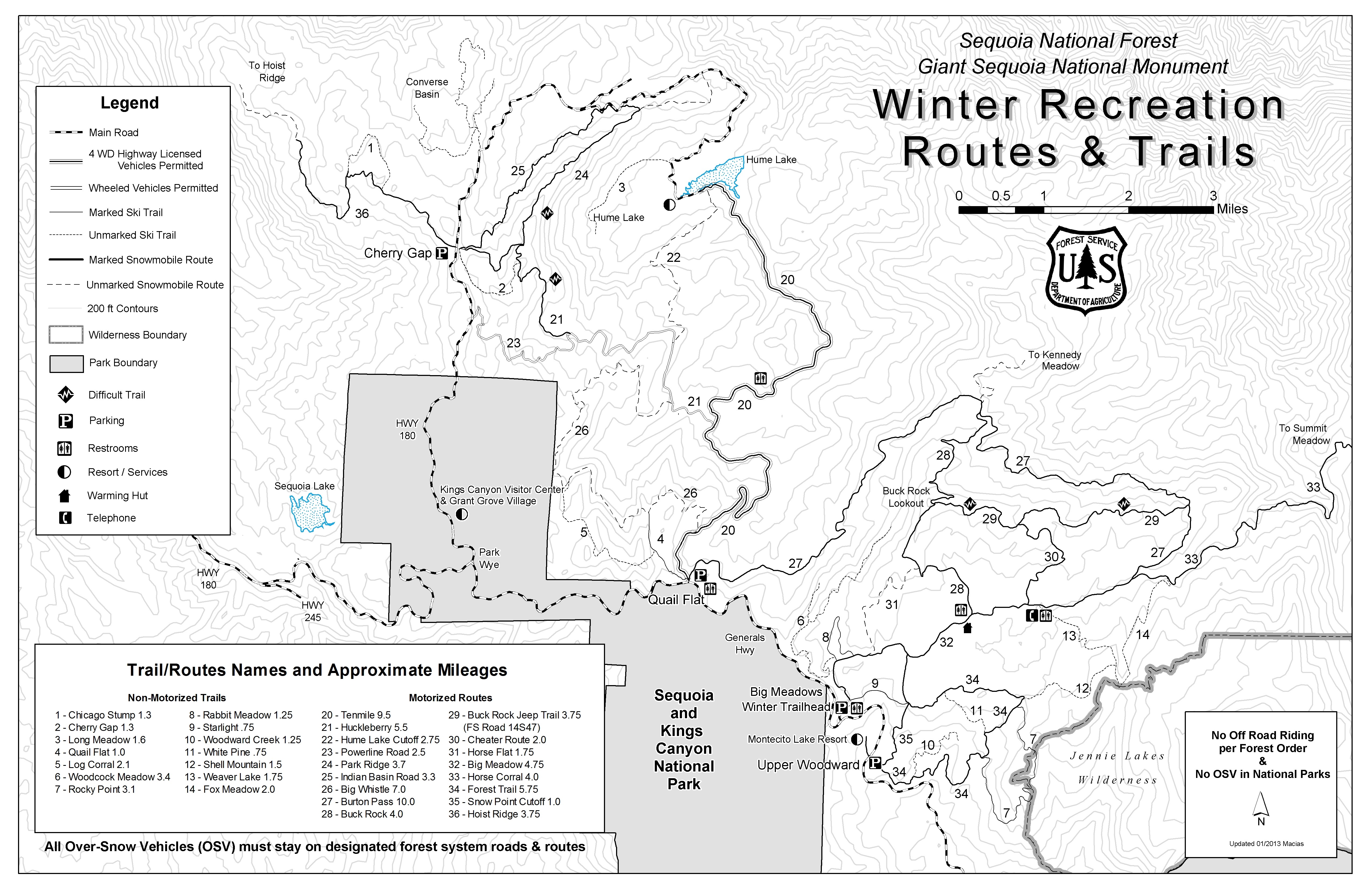 Sequoia National Forest Maps Publications