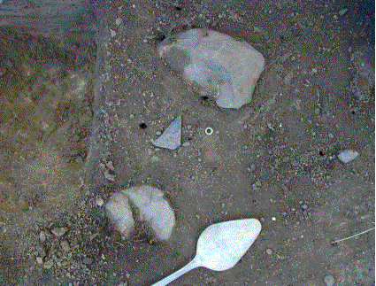 Photo of a view of an excavated portion of a site.