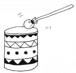 decorated drum