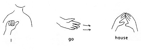 I go home sign languag sign