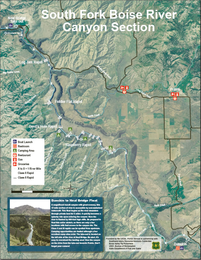 South Fork Boise River Map Boise National Forest- Learning Center