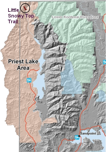 Vicinity map - click for a more detailed map of the trail area