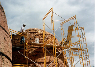 Restoration process on the kilns