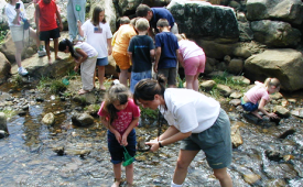 View of outdoor learning in Cherokee National Forest