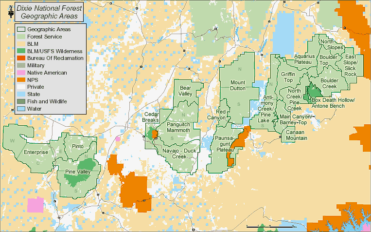 Utah National Forest Map Dixie National Forest - Home