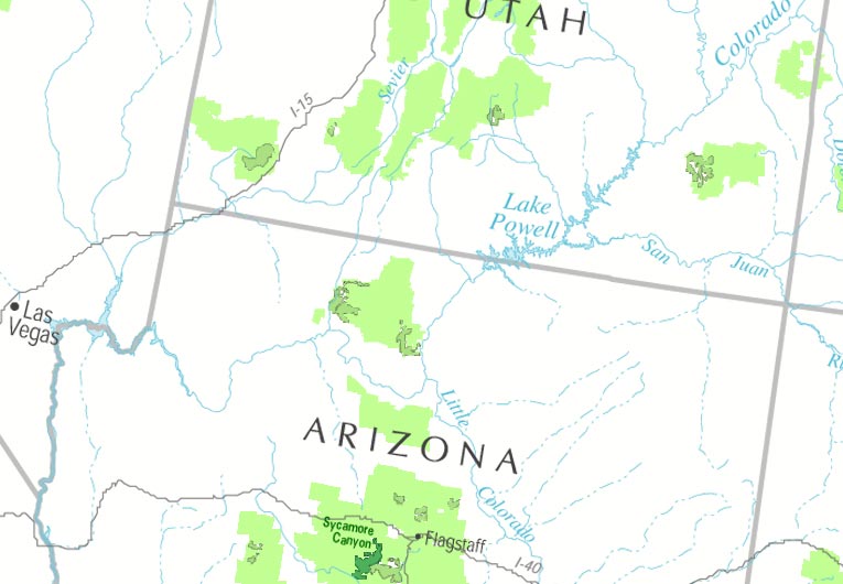 Map Of Southern Utah And Northern Arizona Carla Cosette