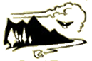 Watershed, Fish, Wildlife illustration of mountains, clouds, stream, a fish and an eagle.