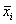sample mean symbol
