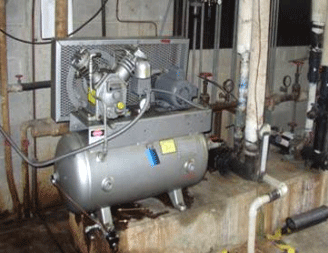 Photo of an air compressor.