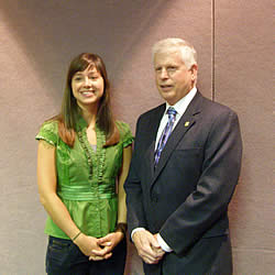 Stephanie Rayburn and Chief Tidwell.