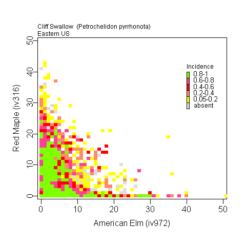 Eastern US - Incidence mapped to Red Maple/Am. Elm