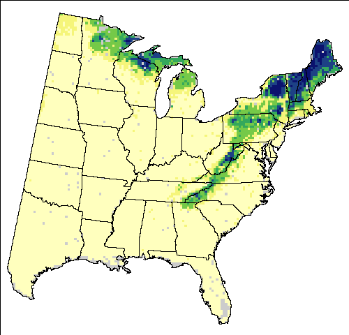>Current Breeding Bird Survey for Blue-headed Vireo