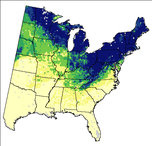 >Current Breeding Bird Survey for Yellow Warbler