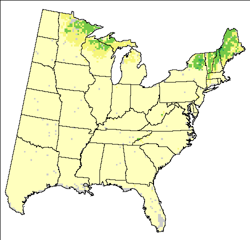 HadleyCM3 – A1FI (High, Hadley - High Scenario for Yellow-bellied Sapsucker