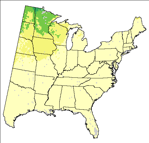 HadleyCM3 – A1FI (High, Hadley - High Scenario for Clay-colored Sparrow