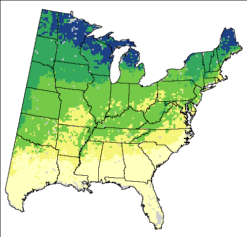 HadleyCM3 – A1FI (High, Hadley - High Scenario for Warbling Vireo