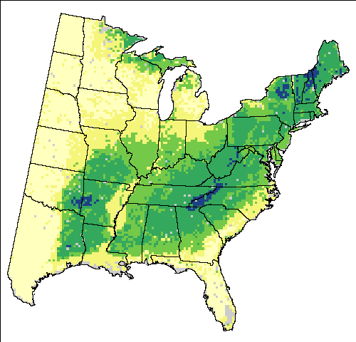 HadleyCM3 – A1FI (High, Hadley - High Scenario for Black-and-white Warbler