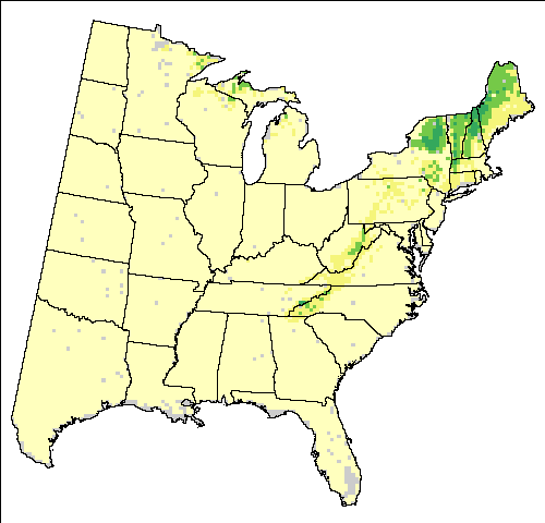 HadleyCM3 – A1FI (High, Hadley - High Scenario for Black-throated Blue Warbler