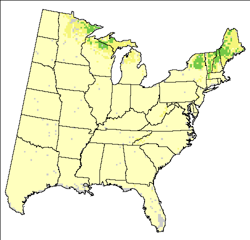 HadleyCM3 – A1FI (High, Hadley - High Scenario for Red-breasted Nuthatch
