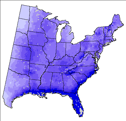Mean May-September precipitation (mm)