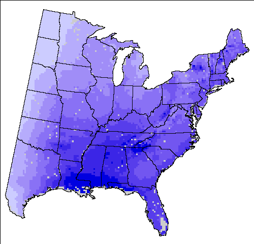 Annual precipitation (mm) HadleyCM3 – A1FI (High, 