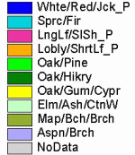 Forest Type Legend - See help for details