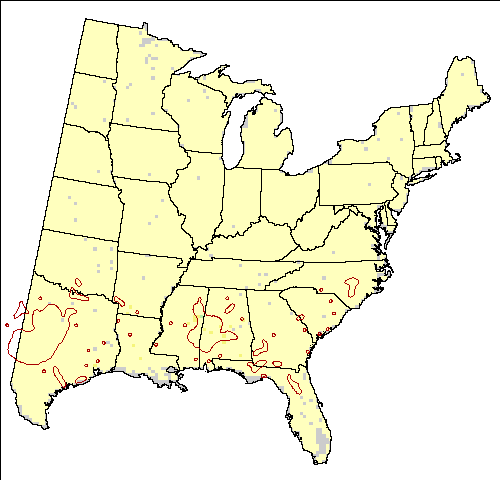 >Current Forest Inventory and Analysis for durand oak