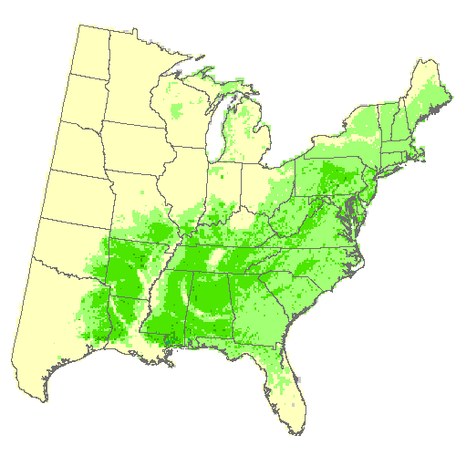 HadGEM2-ES, Moderate emissions (RCP 4.5) for blackgum