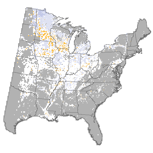 Difference Summary for boxelder under Average of 3 GCM, Moderate emissions (RCP 4.5)