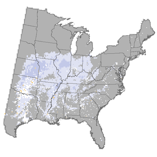 Difference Summary for pecan under Hadley, Moderate emissions (RCP 4.5)