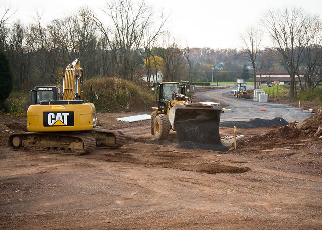Housing constuction and land coversion in Pennsylvania.  Photo by USDA