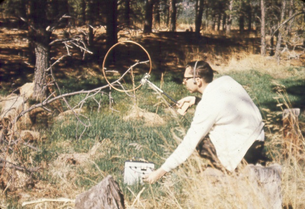 Reciever for tracking radio-transmittered deer