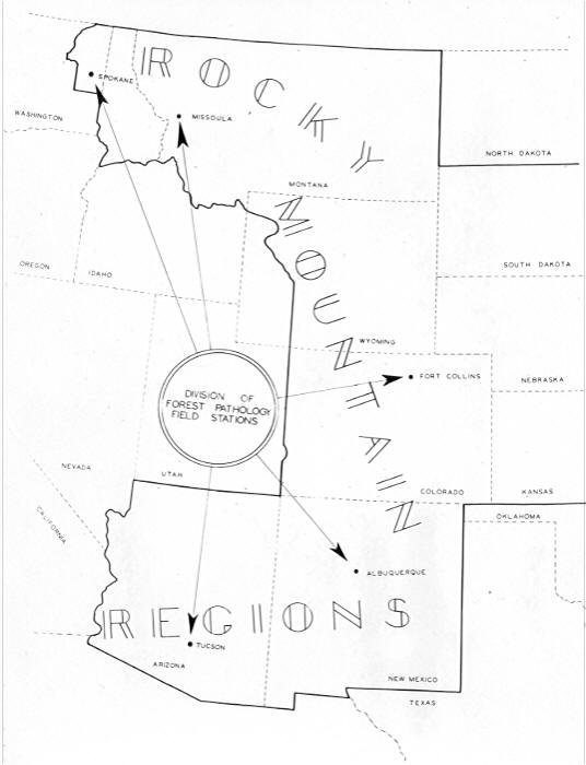 F.S. regions 1,2,3 map used in report.