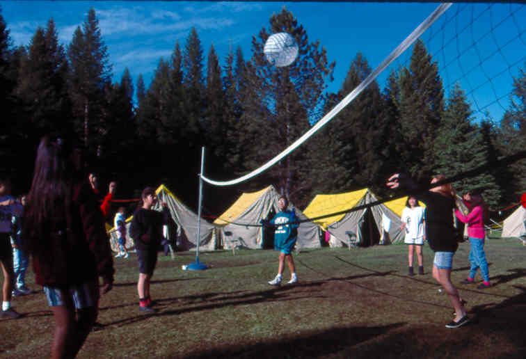 American Indian Math and Science Camp on the Jocko River, Flathead Indian Reservation, MT.