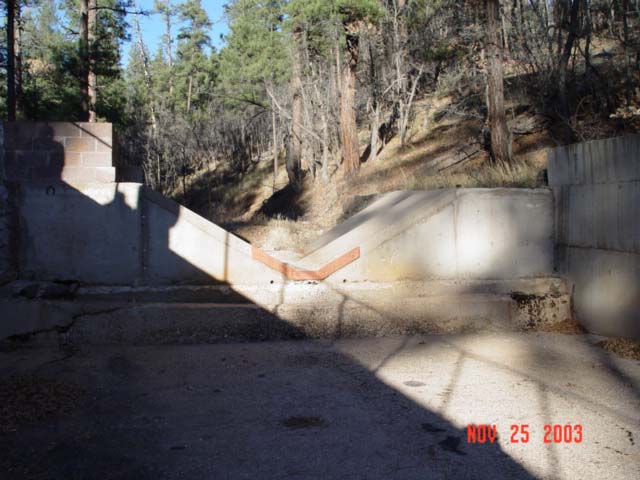 Watershed 14 weir, 21 years after the  Beaver Creek Pilot Program ceased operation