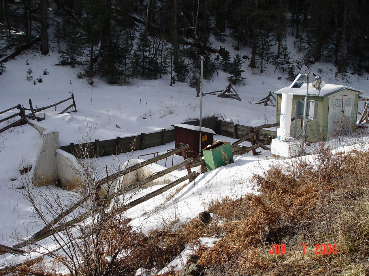 Gauging Station of Thomas Creek North Fork